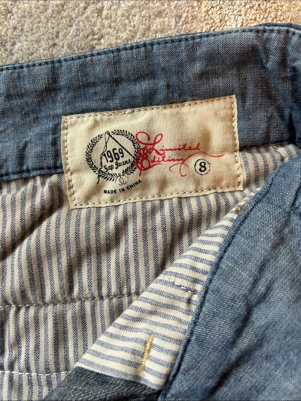 Women’s Blue Denim Jean Shorts - Casual Summer Staple Size 8